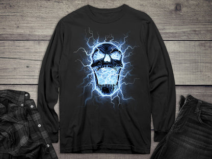 Electric Skull Long Sleeve Tee