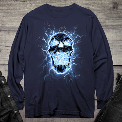 Electric Skull Long Sleeve Tee