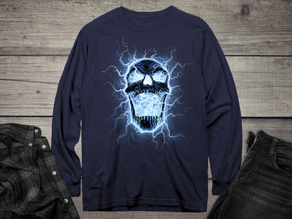 Electric Skull Long Sleeve Tee