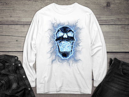 Electric Skull Long Sleeve Tee