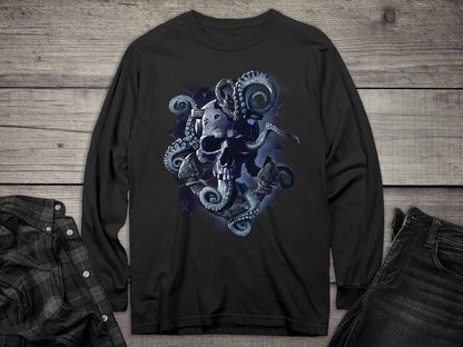 Octopus Skull Long Sleeve Tee