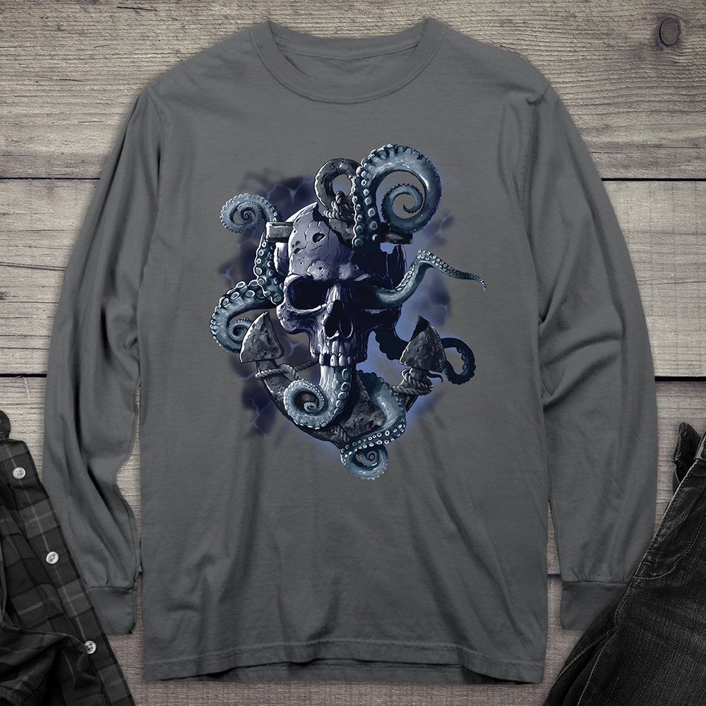 Octopus Skull Long Sleeve Tee