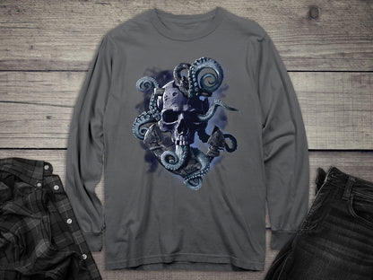 Octopus Skull Long Sleeve Tee