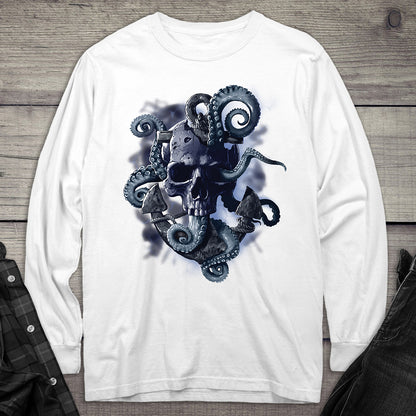 Octopus Skull Long Sleeve Tee