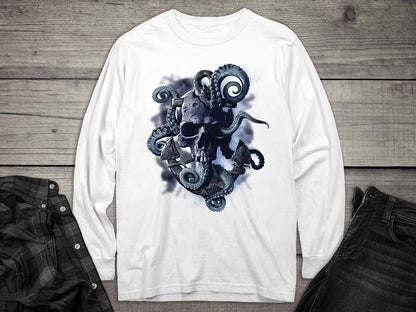 Octopus Skull Long Sleeve Tee