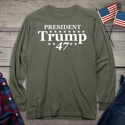 President Trump 47 Long Sleeve Tee