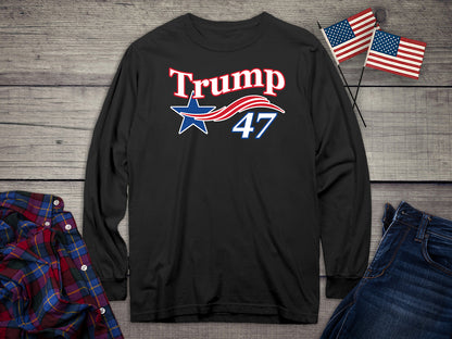 Trump Star 47 Long Sleeve Tee