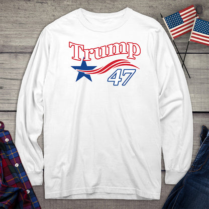 Trump Star 47 Long Sleeve Tee