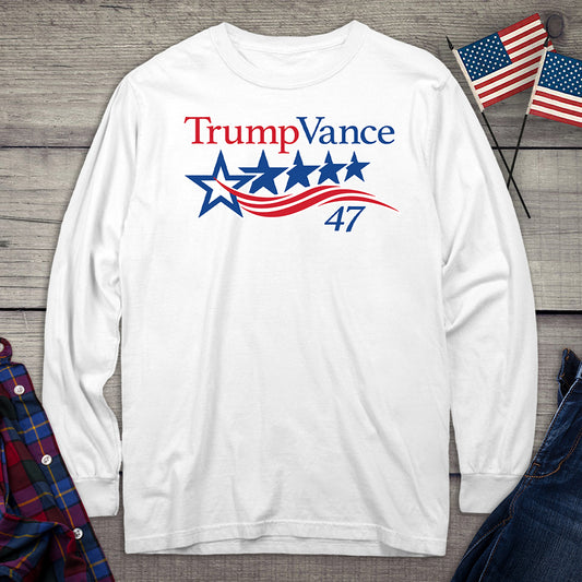 Trump Vance 47 Long Sleeve Tee