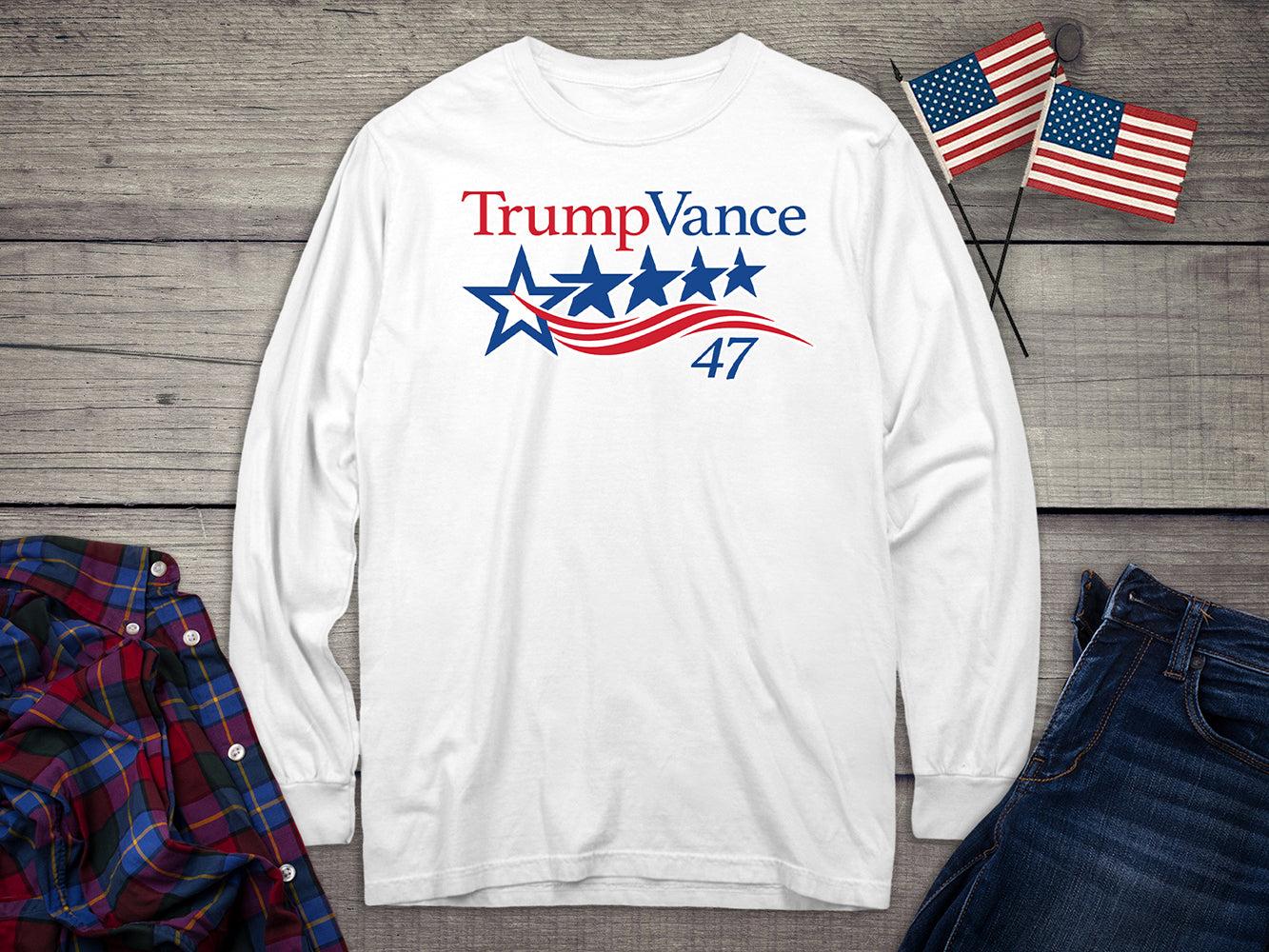 Trump Vance 47 Long Sleeve Tee