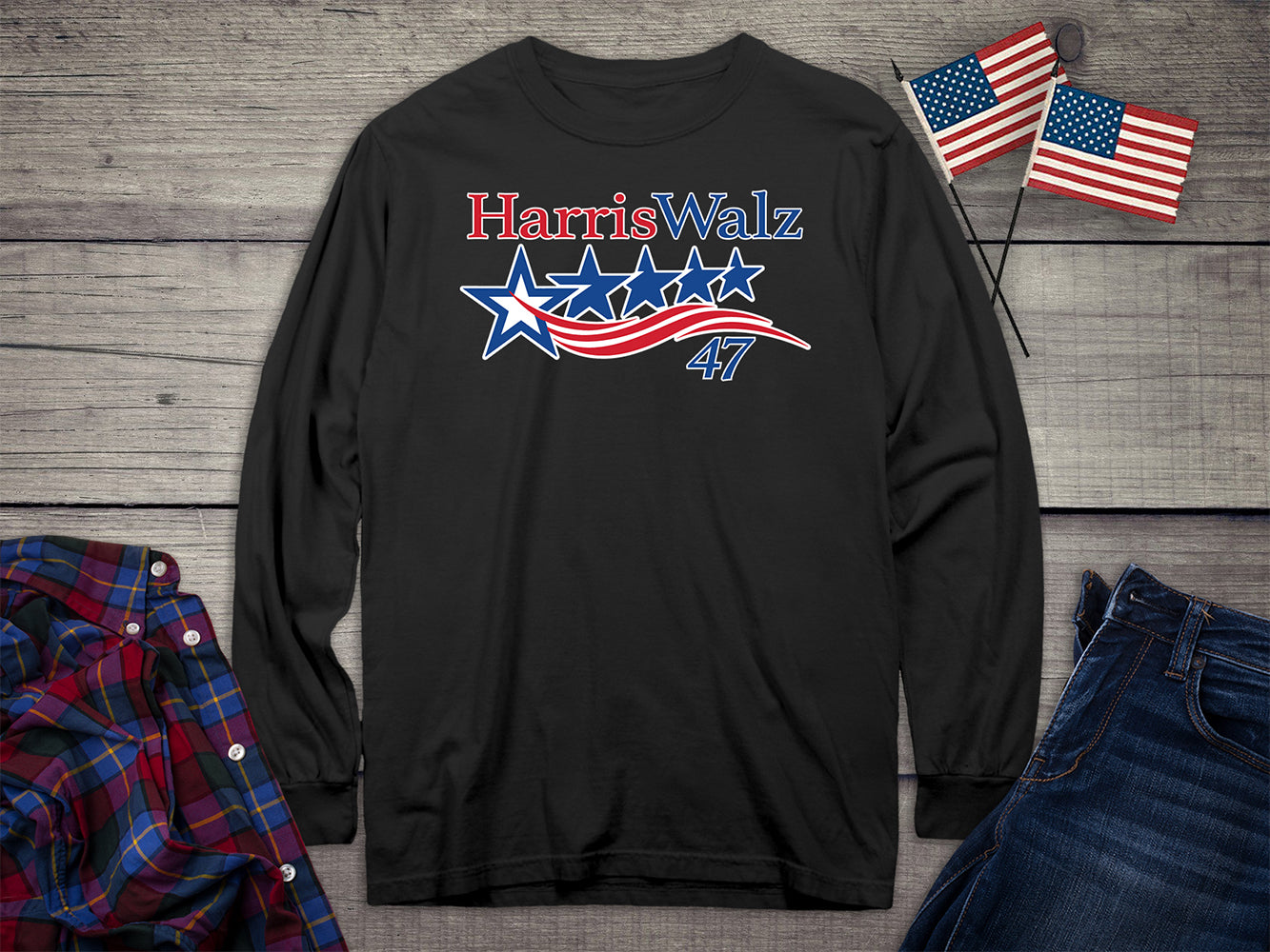 Harris Walz 47 Long Sleeve Tee