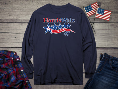 Harris Walz 47 Long Sleeve Tee