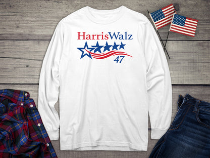 Harris Walz 47 Long Sleeve Tee