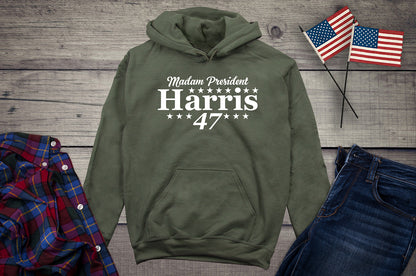 Madam President Harris 47 Hoodie