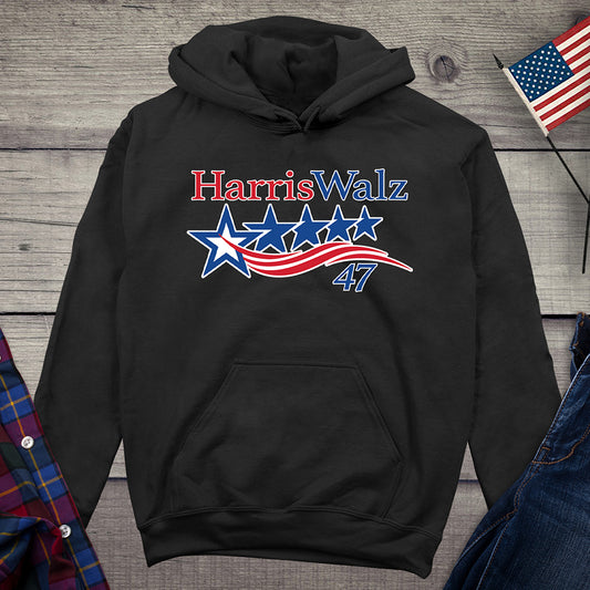 Harris Walz 47 Hoodie