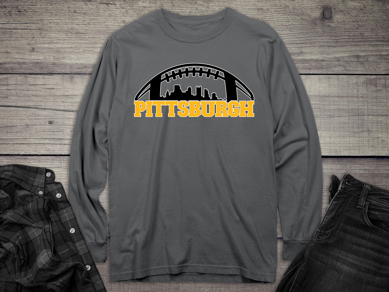 Pittsburgh Skyline Long Sleeve Tee