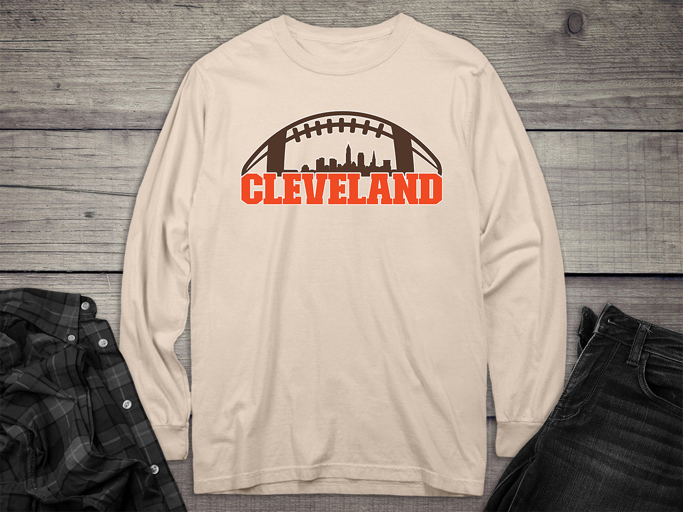 Cleveland Skyline Long Sleeve Tee