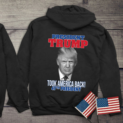 Trump Took America Back With Crest Hoodie