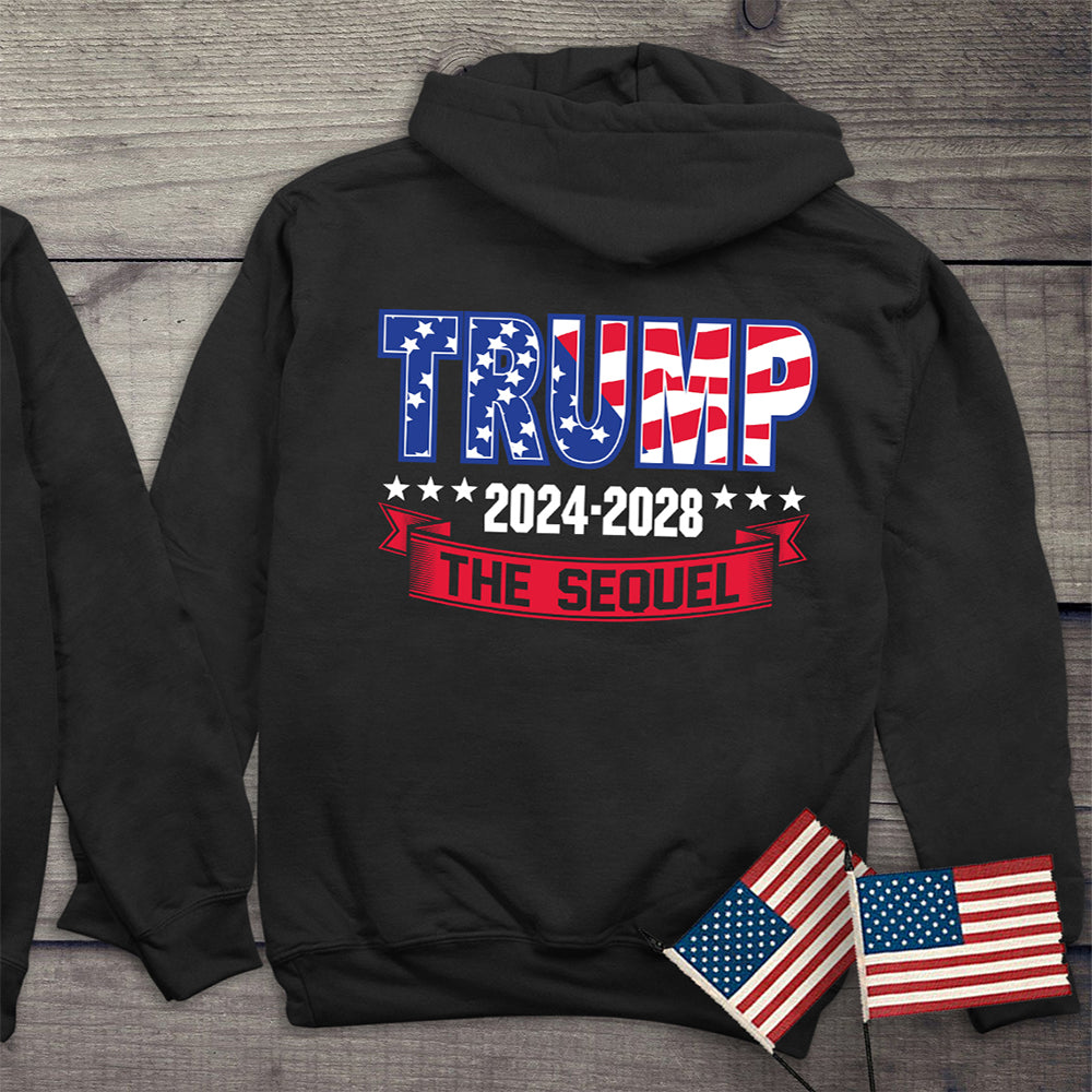 Trump 2024-2028 Sequel With Crest Hoodie