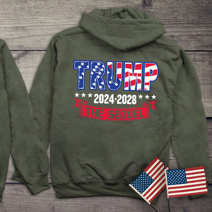 Trump 2024-2028 Sequel With Crest Hoodie