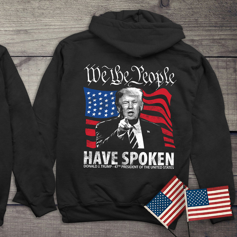 We The People Spoken With Crest Hoodie