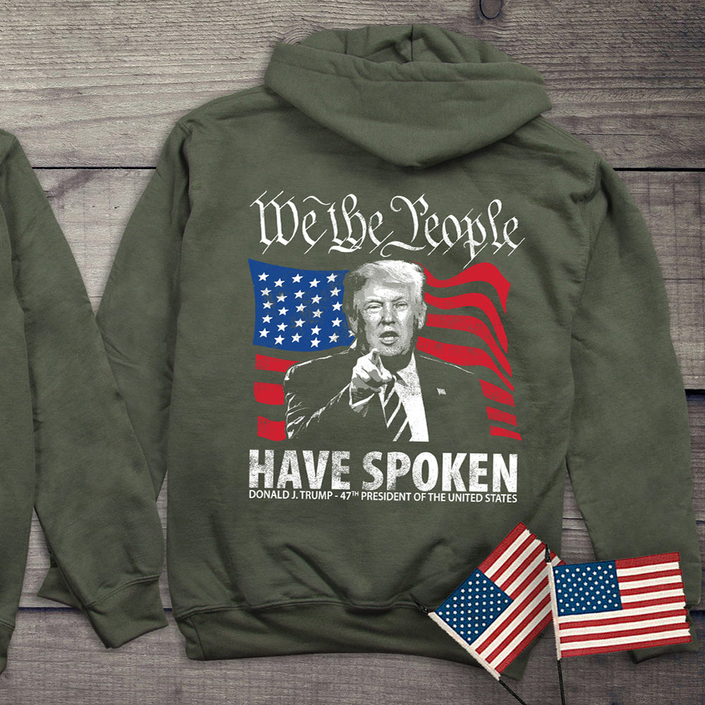 We The People Spoken With Crest Hoodie