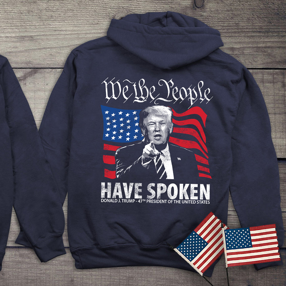 We The People Spoken With Crest Hoodie