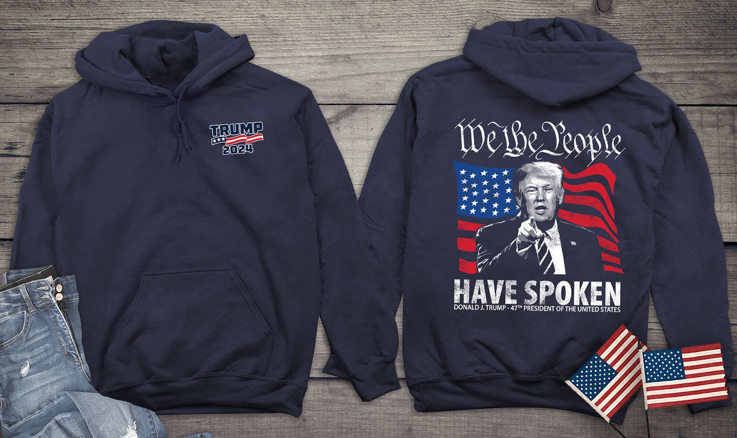 We The People Spoken With Crest Hoodie