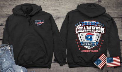 Trump Champion 2024 With Crest Hoodie