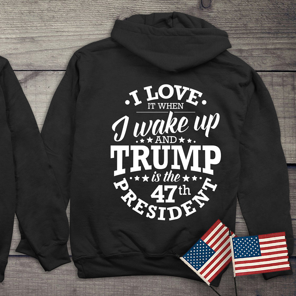 I Love When Trump With Crest Hoodie