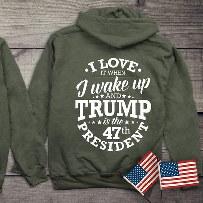 I Love When Trump With Crest Hoodie