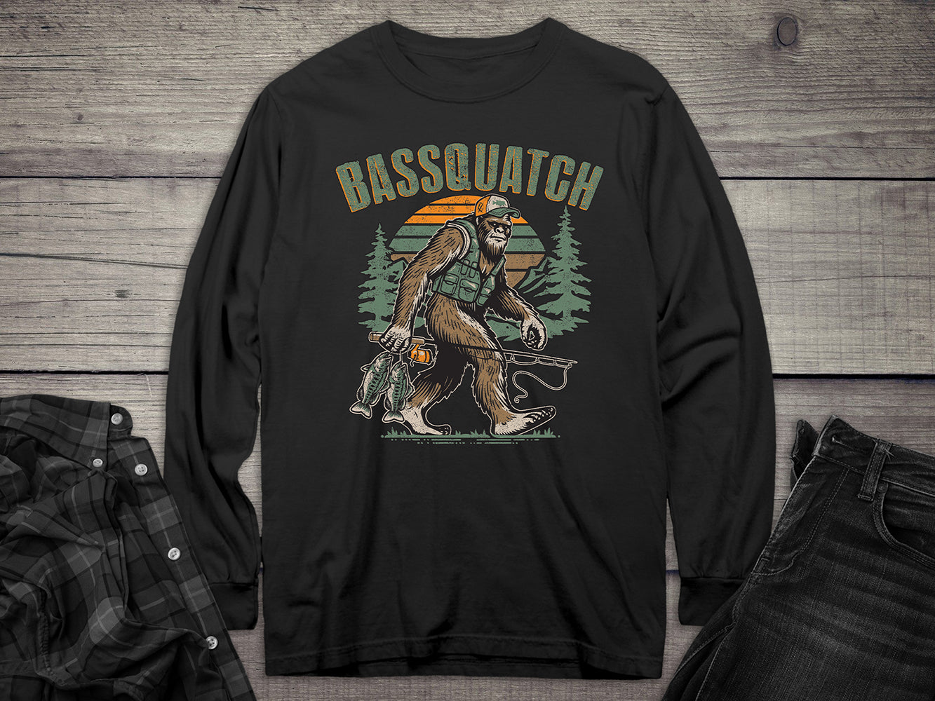 Bassquatch Long Sleeve Tee