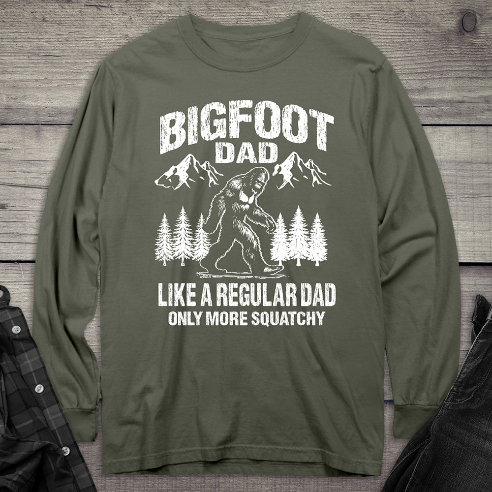 Bigfoot Dad Long Sleeve Tee