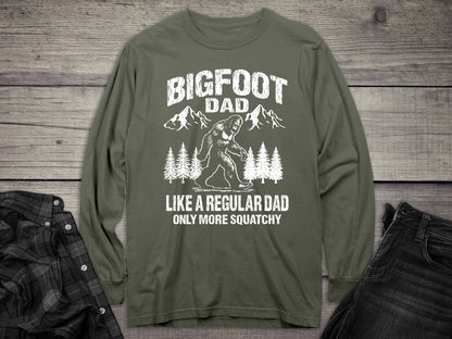 Bigfoot Dad Long Sleeve Tee