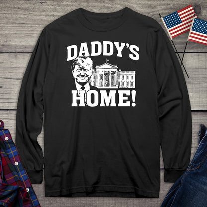 Daddy’s Home White Long Sleeve Tee