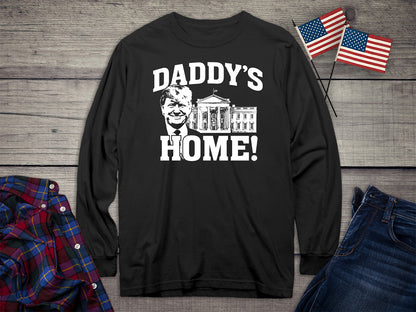 Daddy’s Home White Long Sleeve Tee