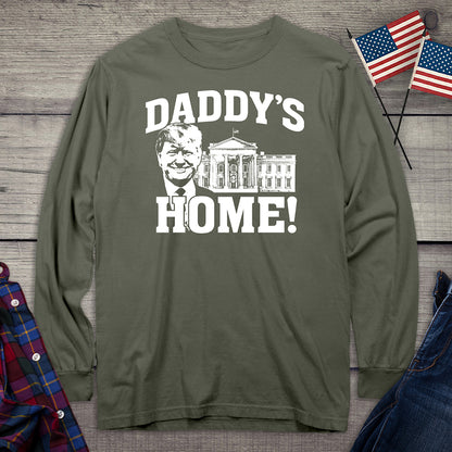 Daddy’s Home White Long Sleeve Tee