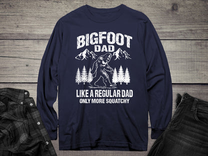 Bigfoot Dad Long Sleeve Tee