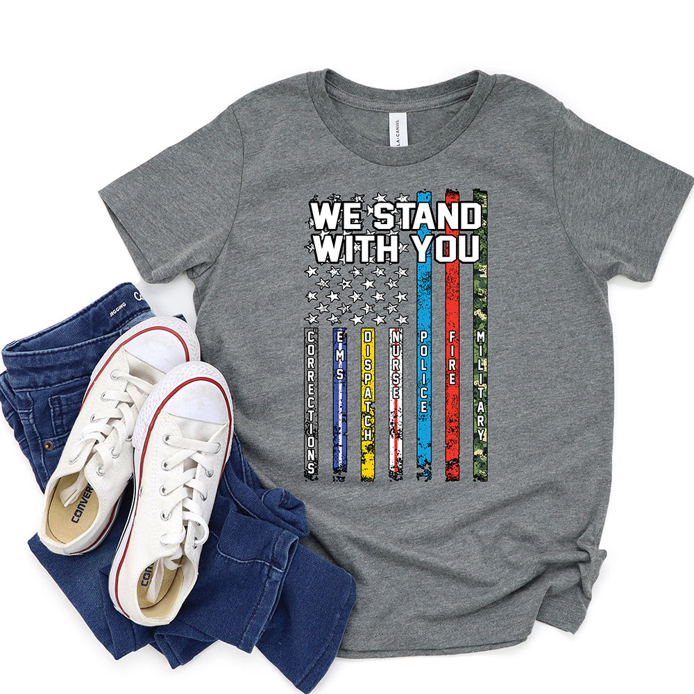 American Pride T-shirt, American Flag Tee, We Stand With You