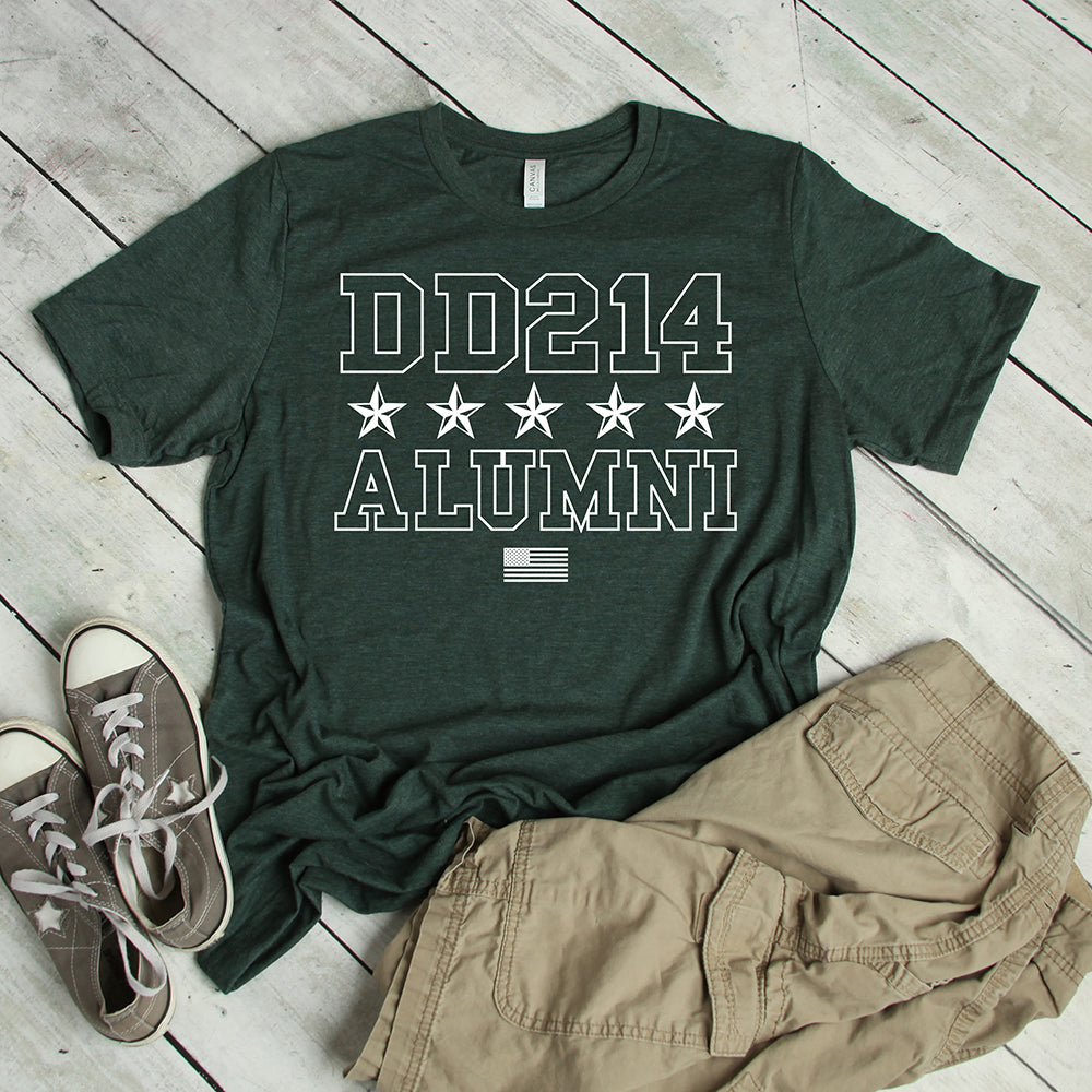 Veterans T-shirt, DD214 Alumni Stars Tee