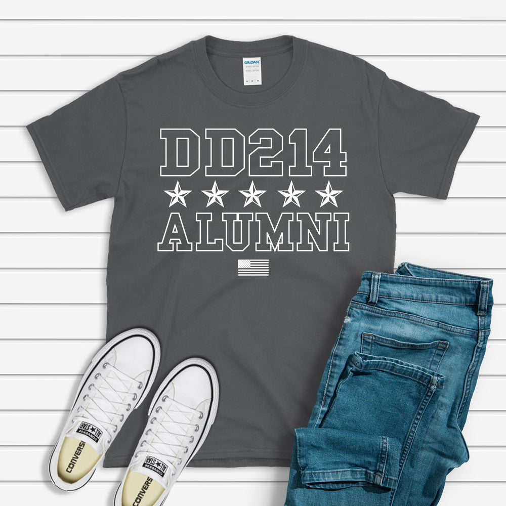 Veterans T-shirt, DD214 Alumni Stars Tee