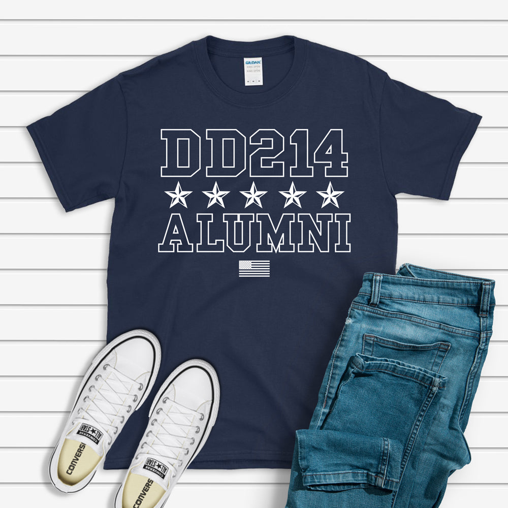 Veterans T-shirt, DD214 Alumni Stars Tee