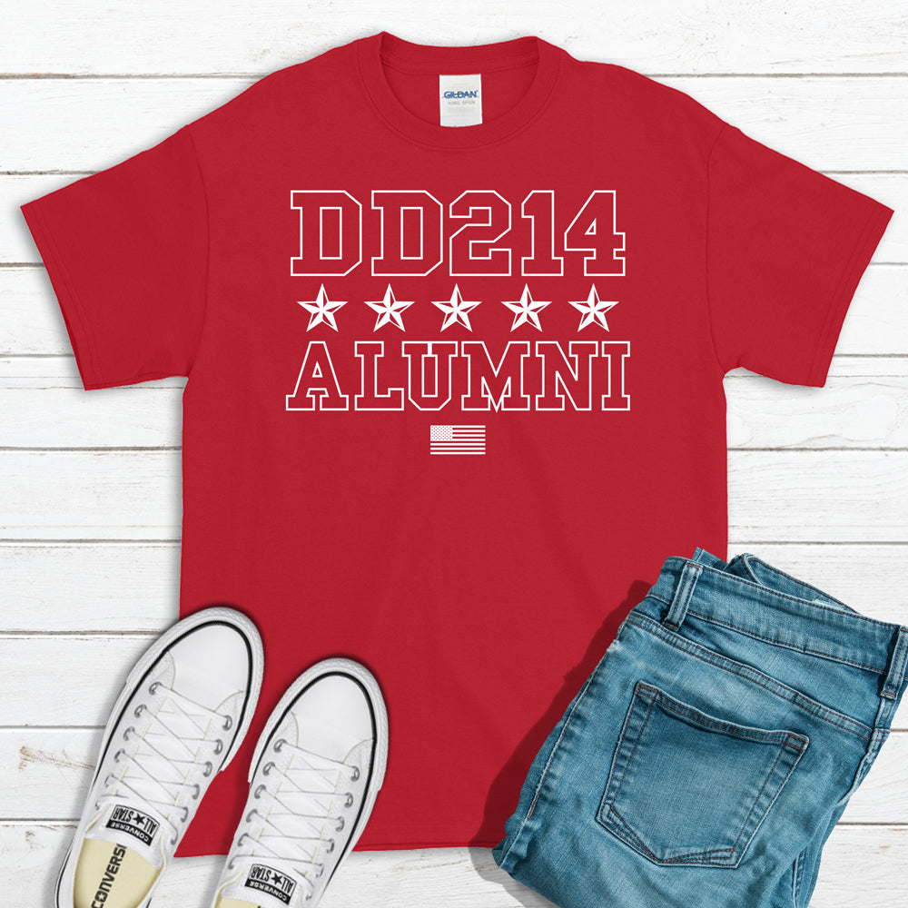 Veterans T-shirt, DD214 Alumni Stars Tee