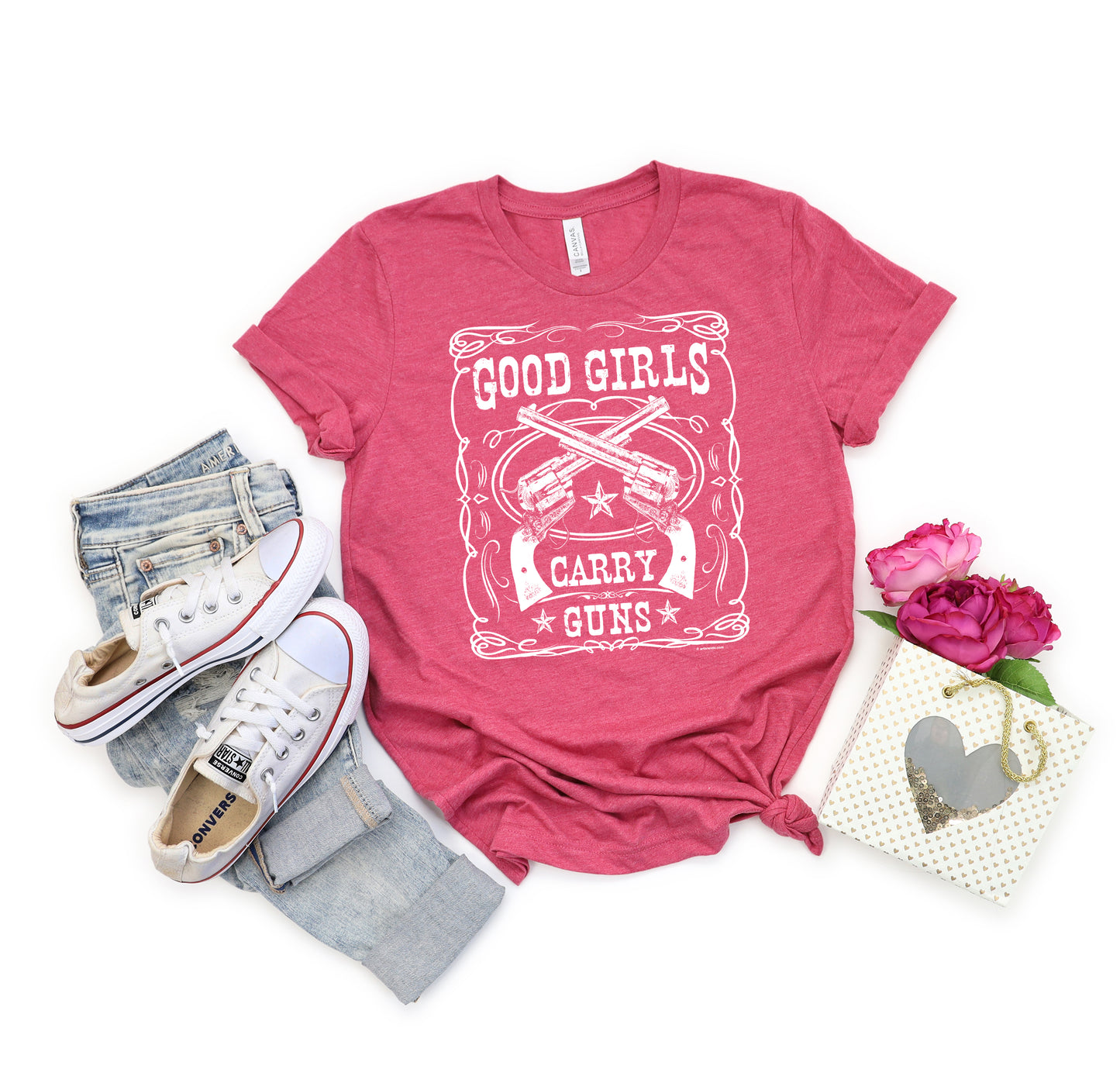 2nd Amendment T-Shirt, Good Girls Carry Guns Tee