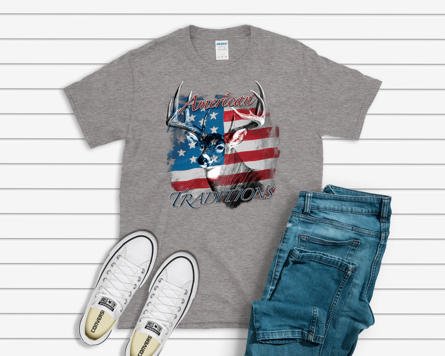 American Traditions T-Shirt, Deer Hunting Tee