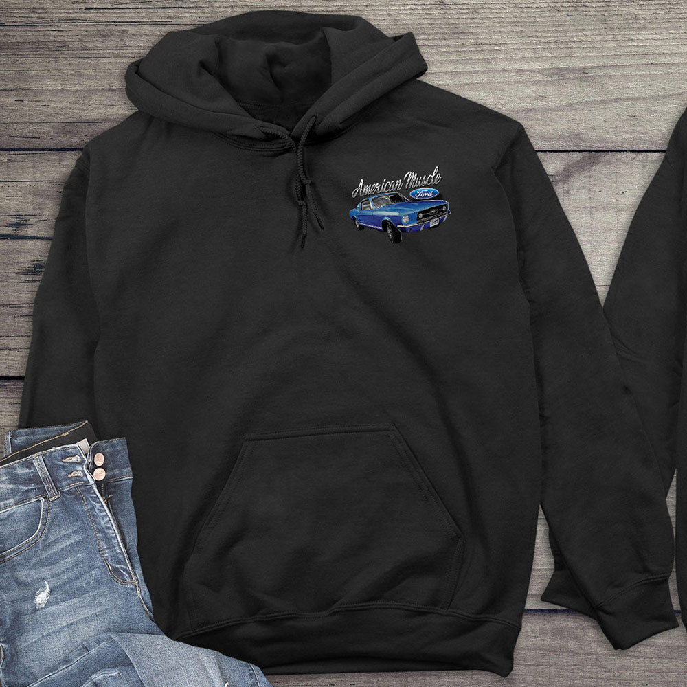 Ford Hoodie, Officially Licensed American Muscle Mustang Hooded Sweatshirt