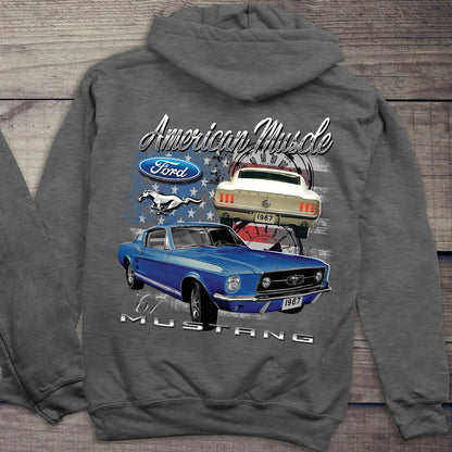 Ford Hoodie, Officially Licensed American Muscle Mustang Hooded Sweatshirt