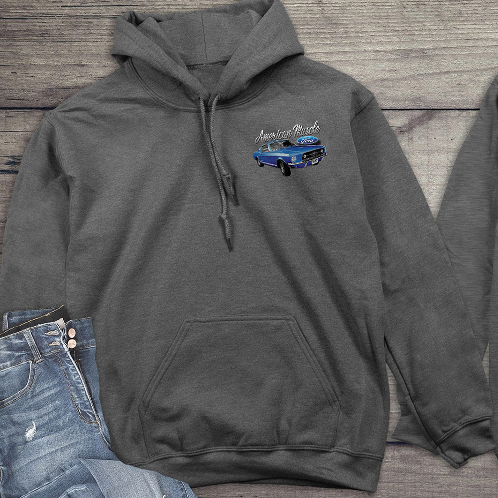 Ford Hoodie, Officially Licensed American Muscle Mustang Hooded Sweatshirt