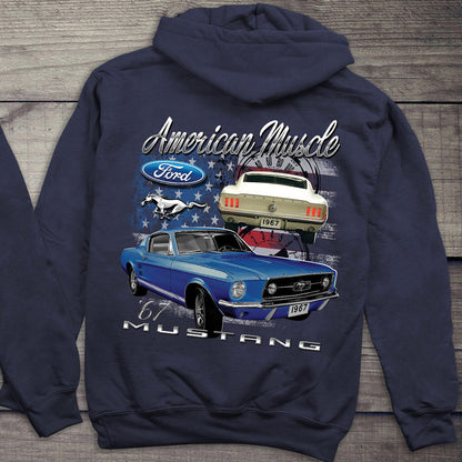 Ford Hoodie, Officially Licensed American Muscle Mustang Hooded Sweatshirt