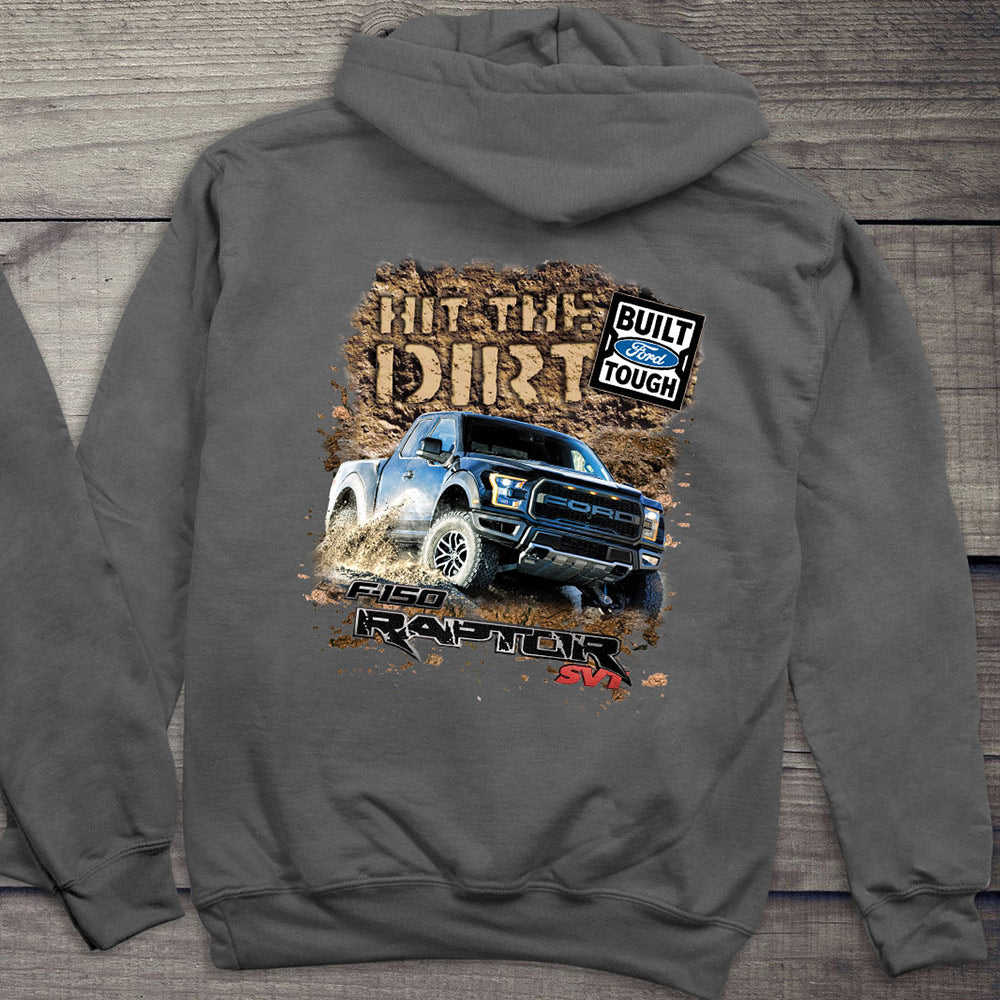 Ford Hoodie, Officially Licensed Hit The Dirt Hooded Sweatshirt